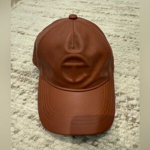 Telfar logo embossed hat OS